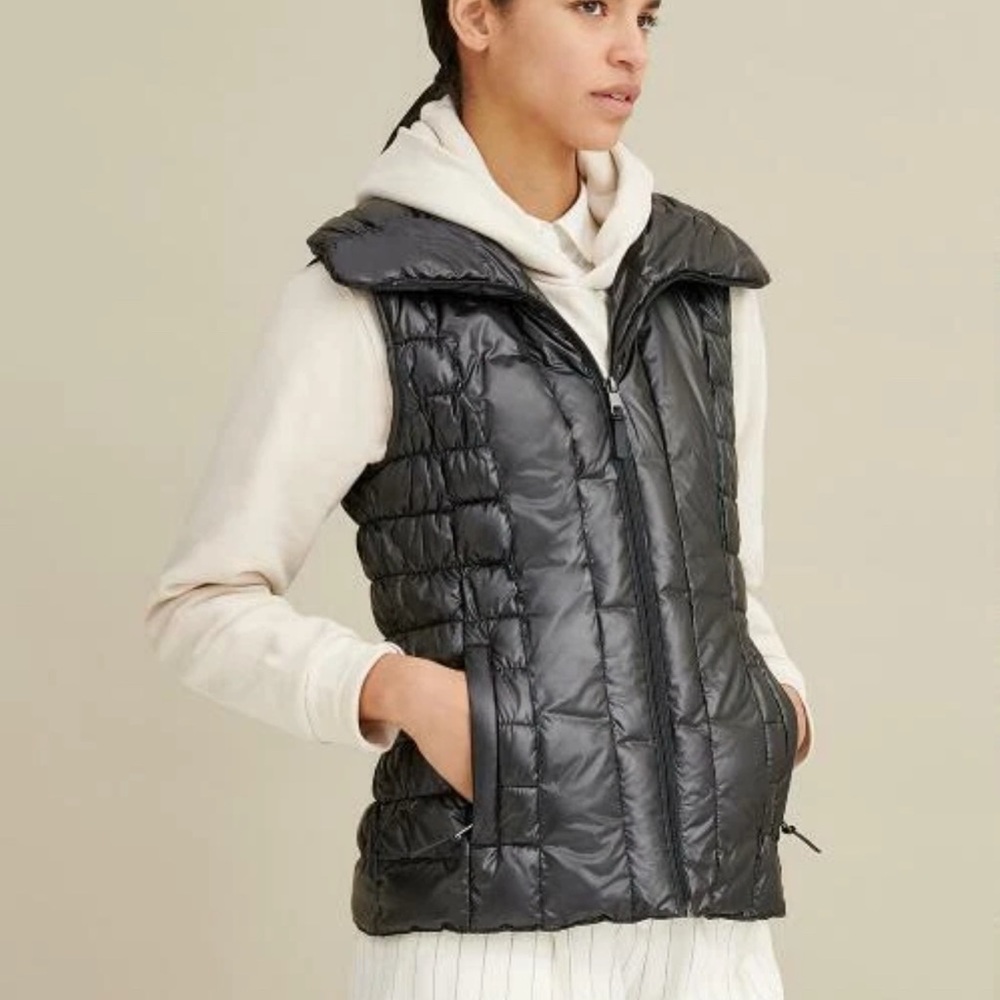 Kenneth Cole New York Packable Puffer Vest Women's Size XL Black EUC